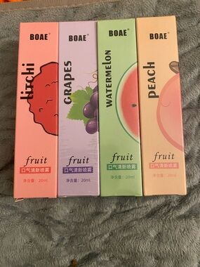BOAE Fruity mint breath refreshers - Grape, Watermelon, Peach, lychee